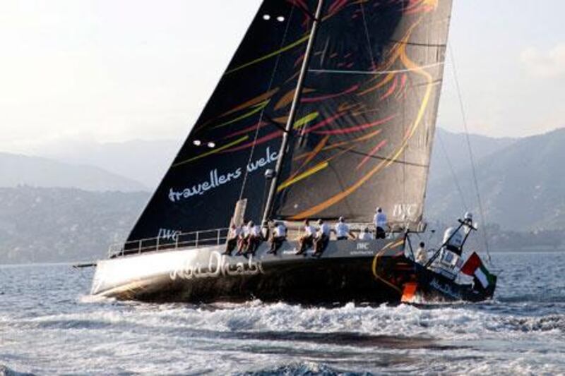 The crew are sailing Azzam to England to take part in a Fastnet race.