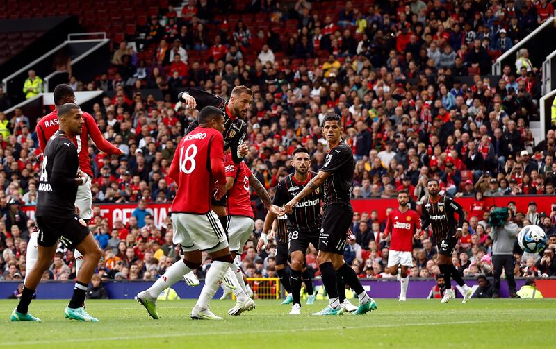  Manchester United's Casemiro scores their third goal. Action Images 