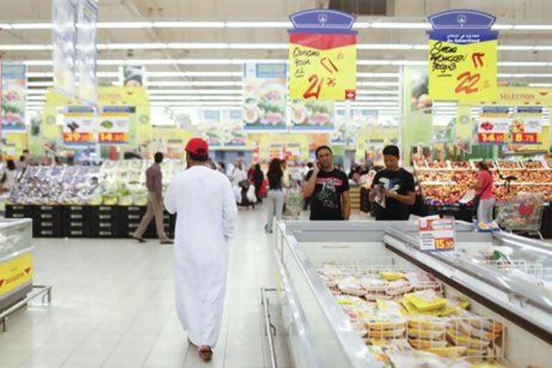 Carrefour may be able to capitalise on the recent closure of scores of small local shops in Abu Dhabi. Sarah Dea / The National