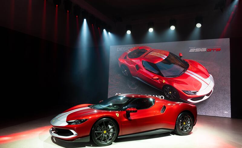 The 296 GTB sports a 2.9-litre V6, making it the smallest-engined Ferrari on the market, yet one that hits 0-100 kilometres per hour in 2.9 seconds