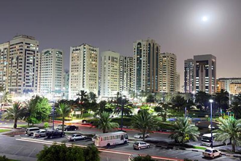 April 28, 2010 / Abu Dhabi / (Rich-Joseph Facun / The National) An overview of the use of electricity in downtown Abu Dhabi, Wednesday, April 28, 2010. 