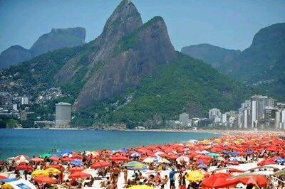 Rio's beaches have traditionally been a magnet for tourists and residents. Courtesy AFP