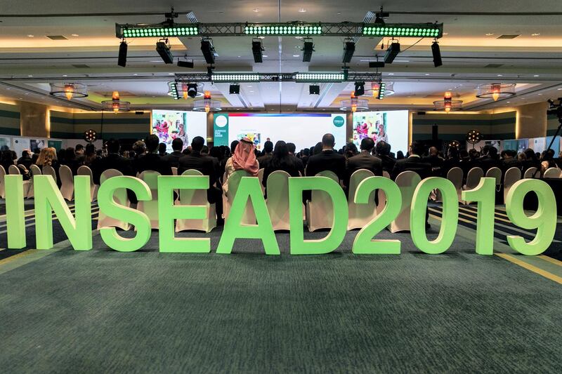 DUBAI, UNITED ARAB EMIRATES - FEBRUARY, 24 2019.

INSEAD's Global Business Leaders Conference.

(Photo by Reem Mohammed/The National)

Reporter: 
Section:  BZ