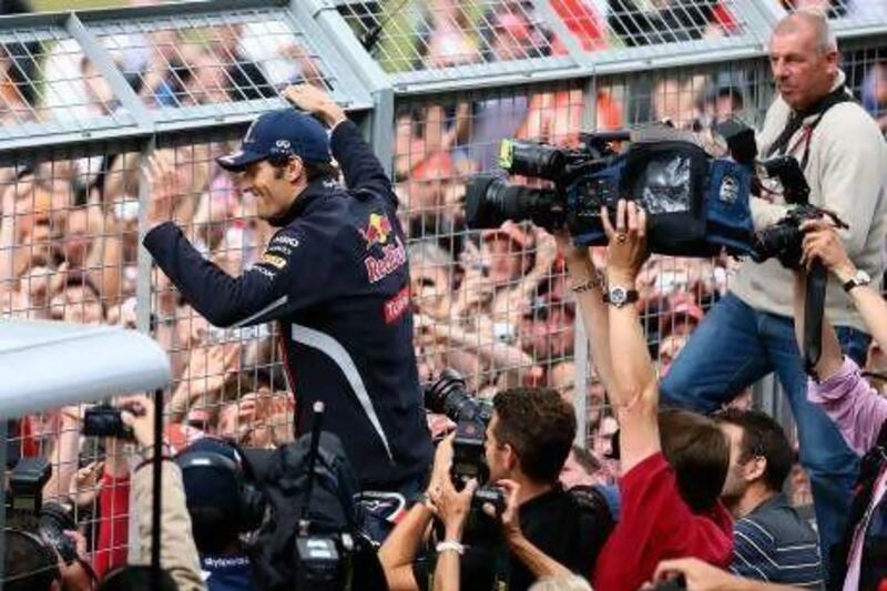 Mark Webber, the Red Bull driver, raced to his ninth career victory at the British Grand Prix yesterday. Clive Mason / Getty Images