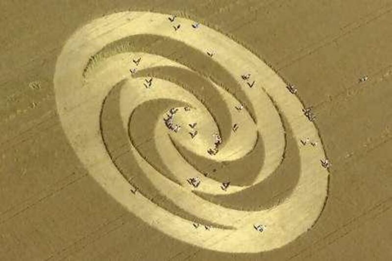Crop circles, like this one in Switzerland, still puzzle some scientists.