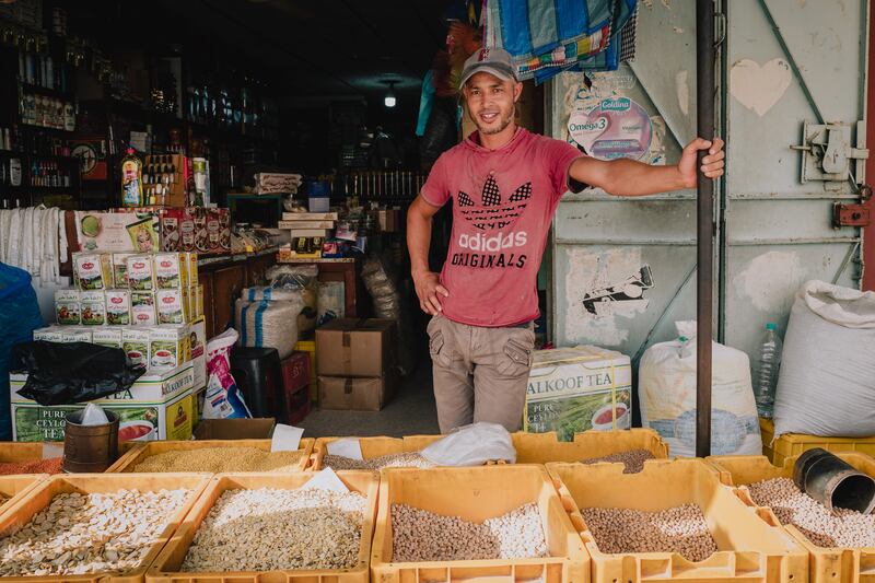 Hichem Jamel, 37, is one of a few young men employed in his town of Dachret Jamal in Tunisia. Erin Clare Brown / The National