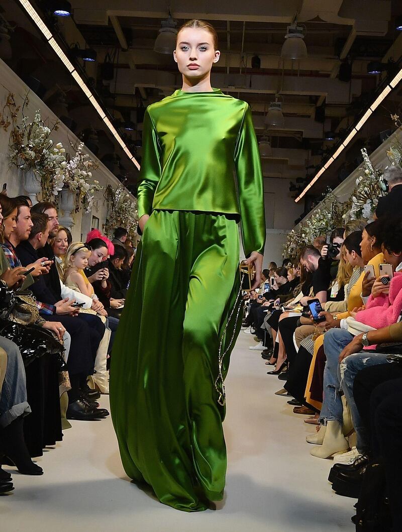 The Brandon Maxwell autumn/winter 2019 fashion show during New York Fashion Week on February 9, 2019. AFP