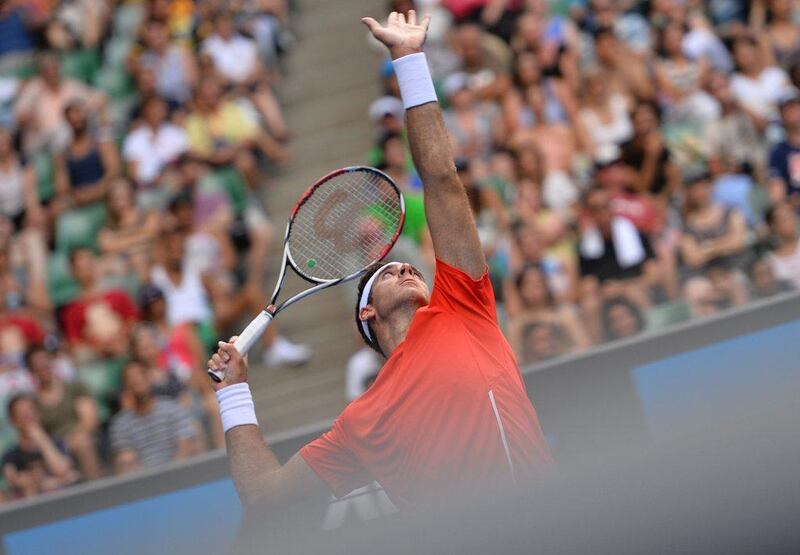 Player: Juan Martin del Potro, Argentina. World ranking: No 5. 2013 Dubai Tennis Championship result: semi-finals (def. by Novak Djokovic 3-6, 6-7 (4/7). Saeed Khan / AFP