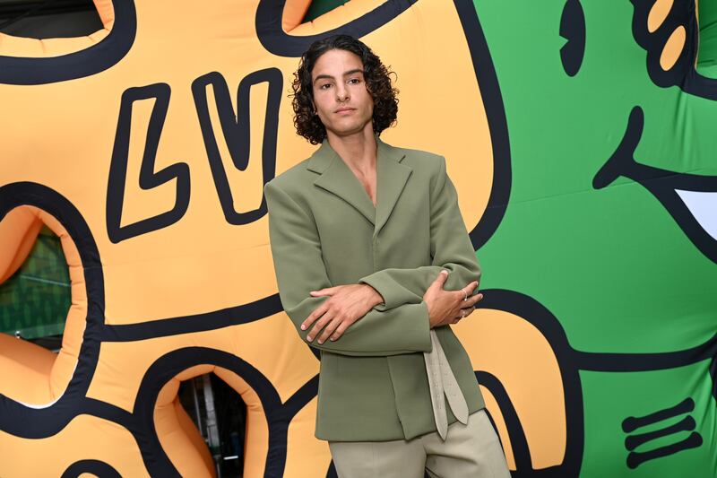 Moroccan actor Sayyid El Alami attends the Louis Vuitton show. Getty Images For Louis Vuitton