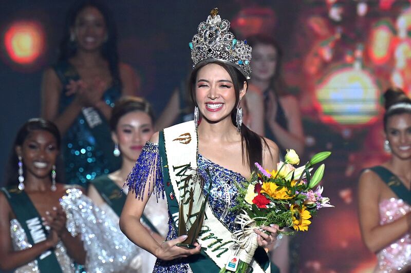 The contest gives 'elemental' titles to the rest of the finalists — Miss Fire, Miss Water and Miss Air. AFP