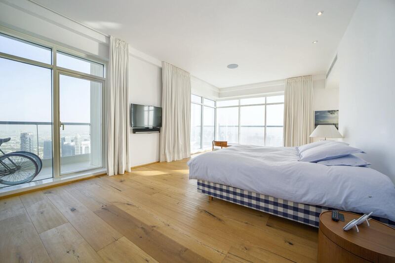 One of the four en-suite bedrooms. Courtesy LuxuryProperty.com