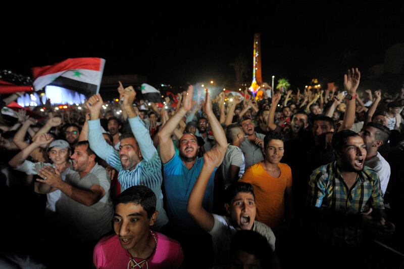 The goal secured a spot for Syria in the Asian play-offs towards a possible qualification for the World Cup 2018. Omar Sanadiki / Reuters