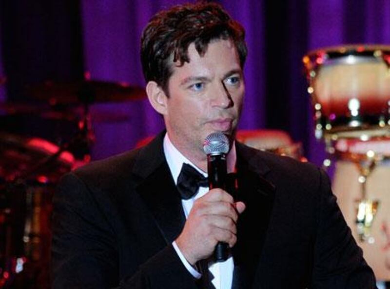 Harry Connick Jr sings at the National Exhibition Centre in Abu Dhabi tonight.