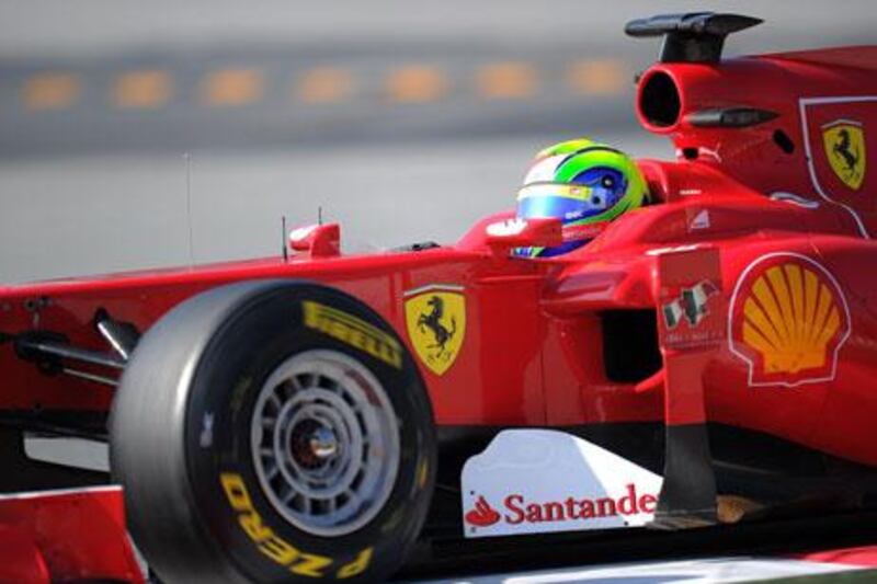 Ferrari’s Brazilian Felipe Massa, who finished sixth in last year’s drivers championship, completed 132 laps in testing yesterday, 27 more than any of the other dozen drivers taking part in the session.