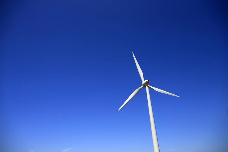 Above, an E-66 wind turbine manufactured by German company Enercon in Nibas, Picardie region of France. Benoit Tessier / Reuters