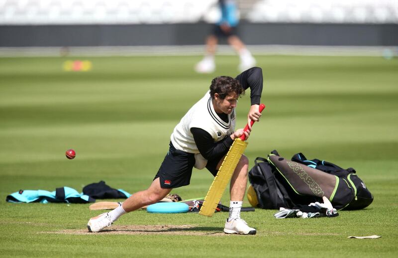 New Zealand's BJ Watling during their team nets session at Lord's. AP