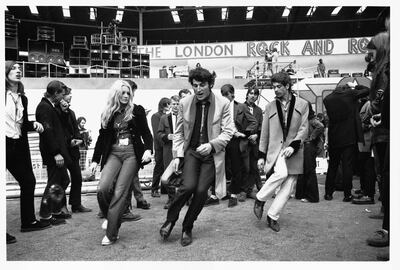 Teddy boys at a rock 'n' roll revival show, staged at Wembley. (Photo by © Hulton-Deutsch Collection/CORBIS/Corbis via Getty Images)