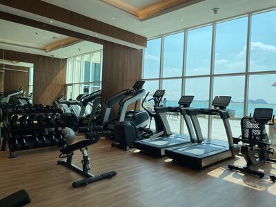 A well-equipped gym at Radisson Resort Ras Al Khaimah. Janice Rodrigues / The National