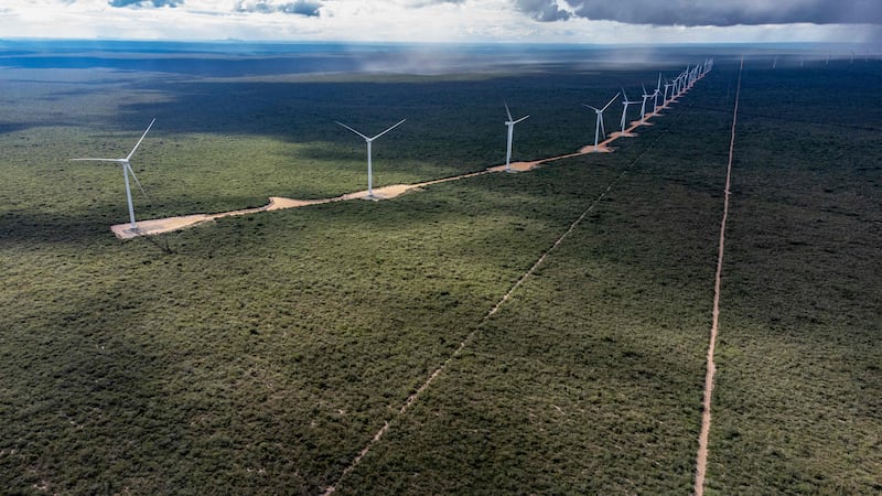 The Canudos Wind Energy Complex in Canudos, Brazil. AFP