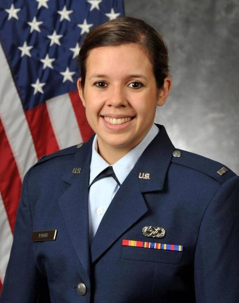 First Lt Anais Tobar was stationed in the UAE as part of Operation Inherent Resolve. US Air Force photo