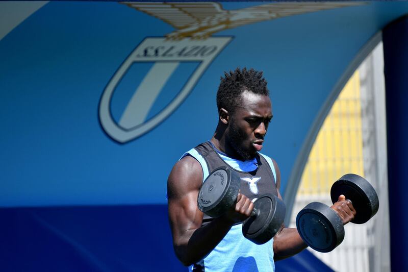 ROME, ITALY - MAY 21: Bobby Adekanye SS Lazio during the SS Lazio training session at the Formello center on May 21, 2020 in Rome, Italy. (Photo by Marco Rosi/Getty Images)