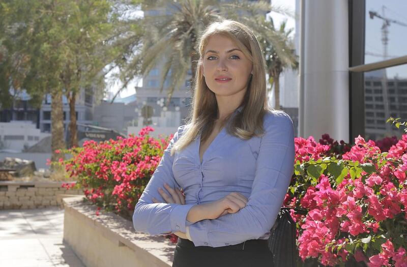 Simona Sutaviciute is considering starting up her investment portfolio with Beehive, a Dubai-based crowdfunding debt platform which is the first peer-to-peer lender in the UAE. Jeffrey E Biteng / The National