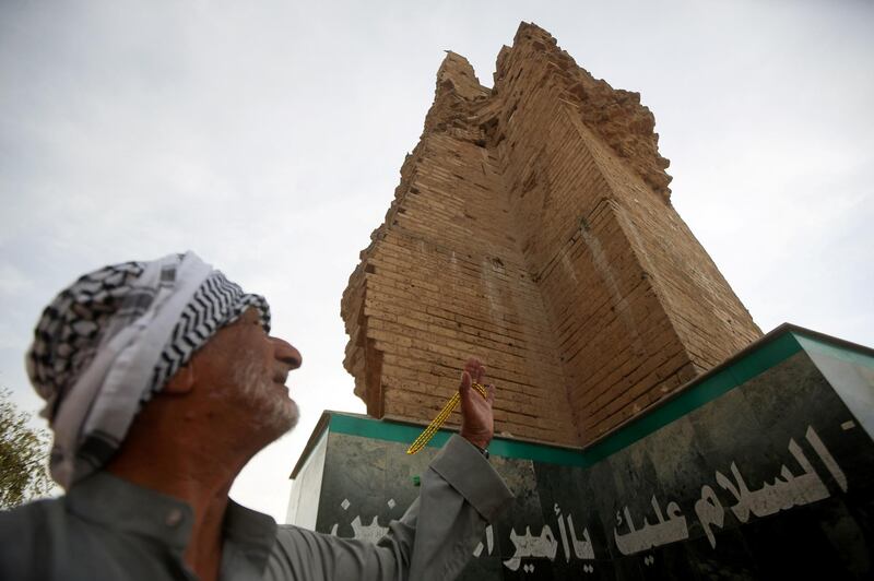 A man visits the 7th-century Imam Ali Mosque, the first Muslim place of worship to be built in south-east Iraqi city of Basra, during the holy month. Reuters