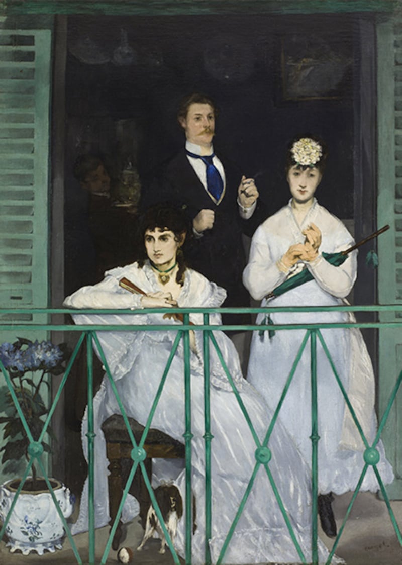 'The Balcony', 1868-1869, by Edouard Manet.