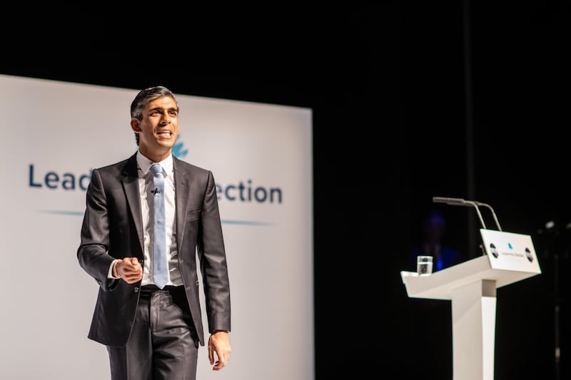Rishi Sunak during a campaign hustings in Darlington, England. Bloomberg