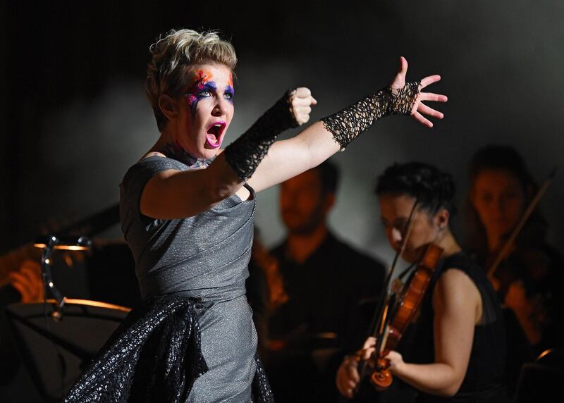 Editorial use only
Mandatory Credit: Photo by Kommersant Photo Agency/REX/Shutterstock (10027415d)
Joyce DiDonato
'In War and Peace: Towards Harmony through Music' concert, Moscow, Russia - 01 Dec 2018