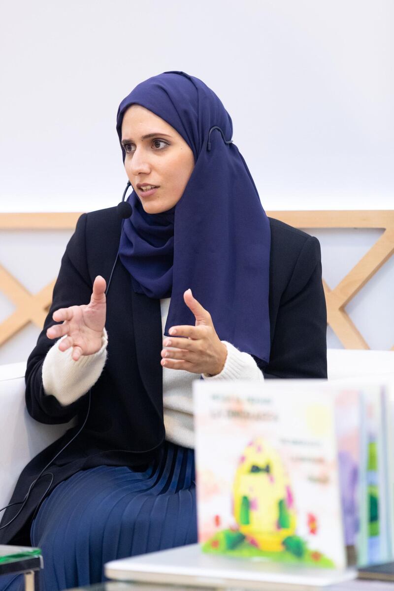 Hessa Al Muhairi became the first Emirati woman to win a Sheikh Zayed Book Award in 2018. Courtesy Sheikh Zayed Book Award