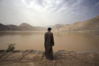 The Wadi Al Baih dam in Ras Al Khaimah. The UAE has always been acutely aware of the precarious nature of water security. Jeff Topping / The National