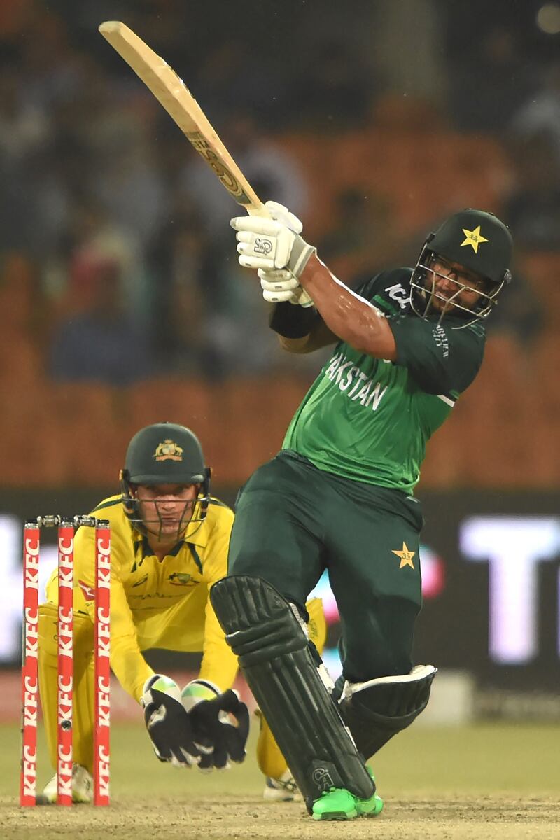 Pakistan's Imam-ul-Haq plays. AFP