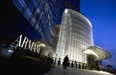 The Armani Hotel in the Burj Khalifa. Jeff Topping / The National

 