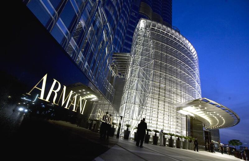 The Armani Hotel in the Burj Khalifa in Dubai. Jeff Topping / The National

 