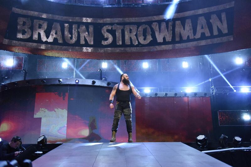 Braun Strowman is predicted to win the Universal Championship at WWE Crown Jewel on Friday in Saudi Arabia. Image courtesy of WWE