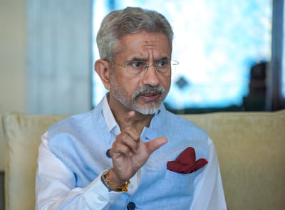 S Jaishankar said “it's not been an easy year for Afghanistan". Victor Besa / The National