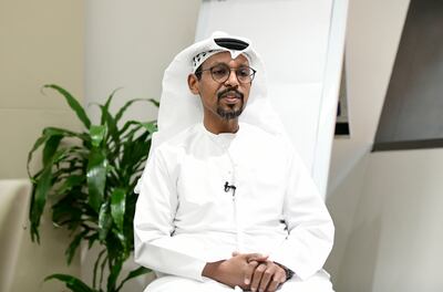 Mohammed Al Breiki, executive director of sustainable real eEstate at Masdar City, says three net-zero energy projects are under construction, with more planned. Khushnum Bhandari / The National 
