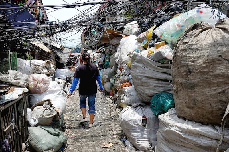 A growing number of visitors to Manila are choosing to take tours of the city’s most impoverished areas. Aya Lowe for The National