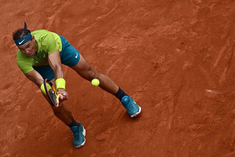 Nadal returns to Casper Ruud. AFP
