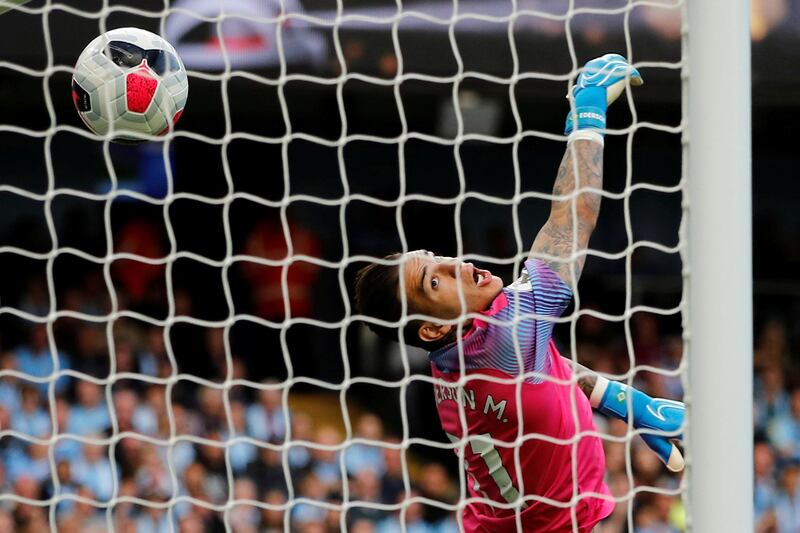 Goalkeeper: Ederson (Manchester City) – Made a string of fine saves in victory at Bournemouth and had no chance with Harry Wilson’s spectacular free-kick. Reuters