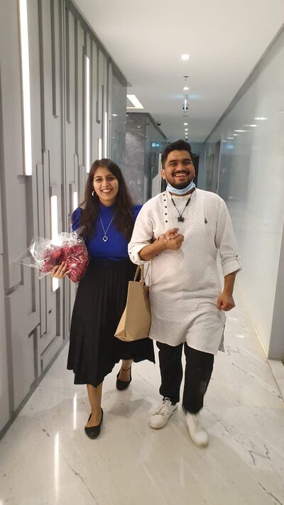 Hiren Lilwa proposed to Amrita Bhojwani in an escape room on his birthday. Photo: Amrita Bhojwani