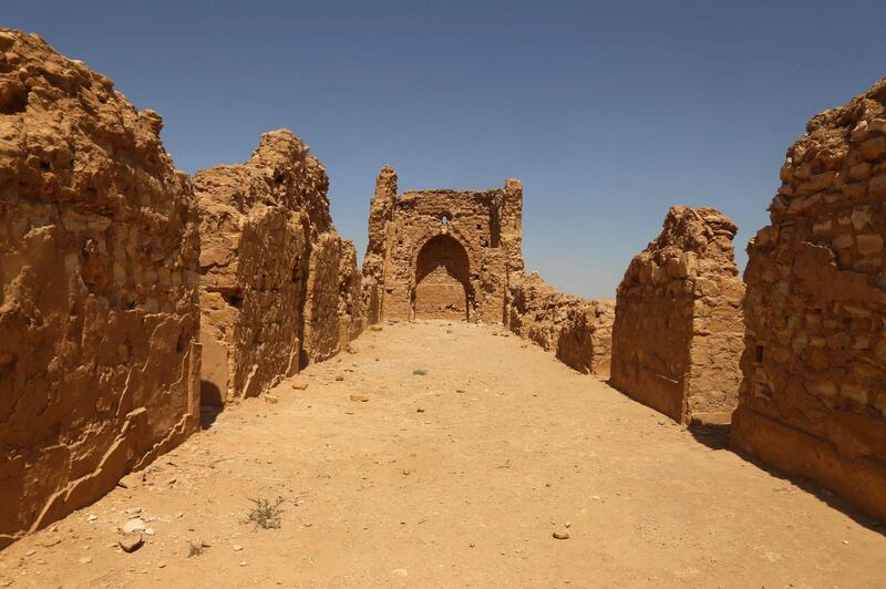 At Al Aqiser archaeological site in Ain Tamr near Karbala in Iraq, all that remains of Al Aqiser, which has stood in Ain Tamr for more than 1,500 years, are crumbling brick and red earthen walls. AFP