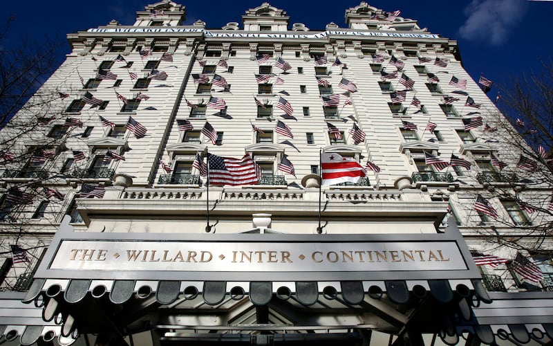 The Willard Hotel in Washington played home to a 'war room' set up by advisers of Donald Trump and has become the focus of the congressional investigation into the January 6 attack. AFP