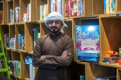 Ali Al Bastaki finds communication can transcend languages with board games.  Leslie Pableo for The National