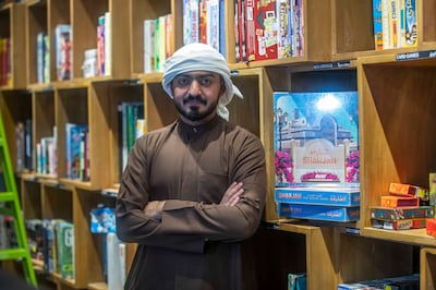 Ali Al Bastaki finds communication can transcend languages with board games.  Leslie Pableo for The National