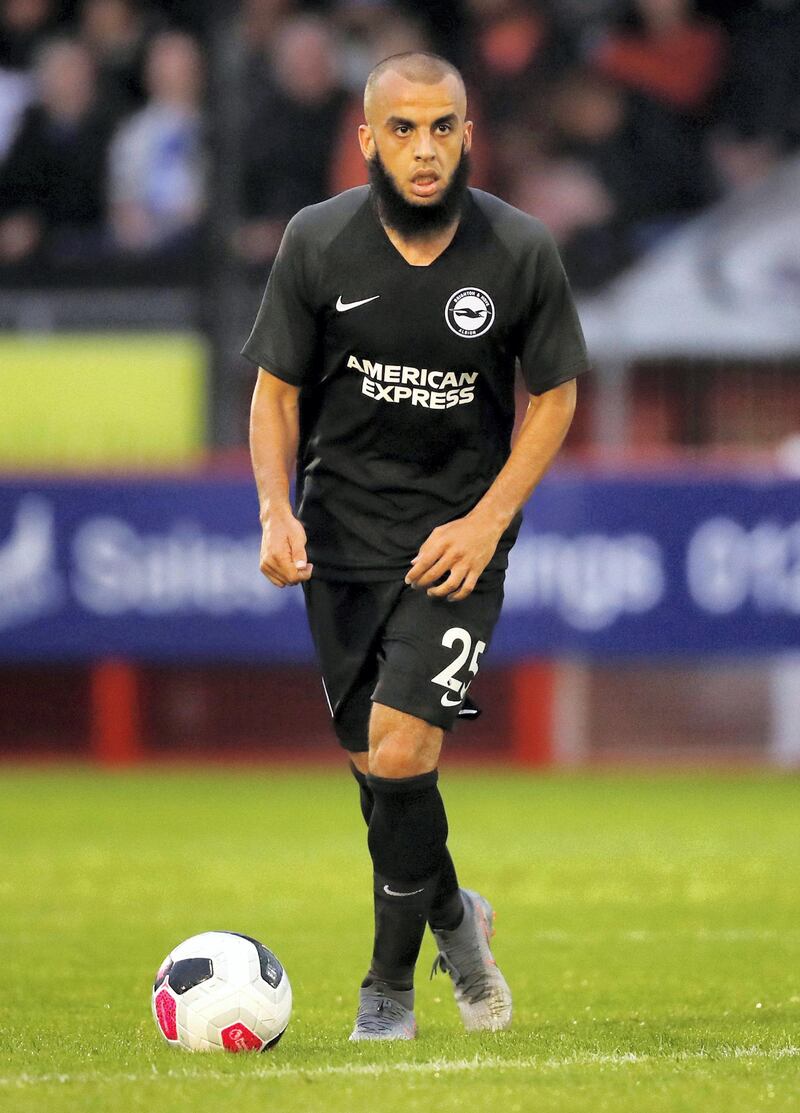 Soccer Football - Pre Season Friendly - Crawley Town v Brighton & Hove Albion - The People's Pension Stadium, Crawley, Britain - July 19, 2019      Brighton & Hove Albion's Soufyan Ahannach   Action Images via Reuters/Matthew Childs