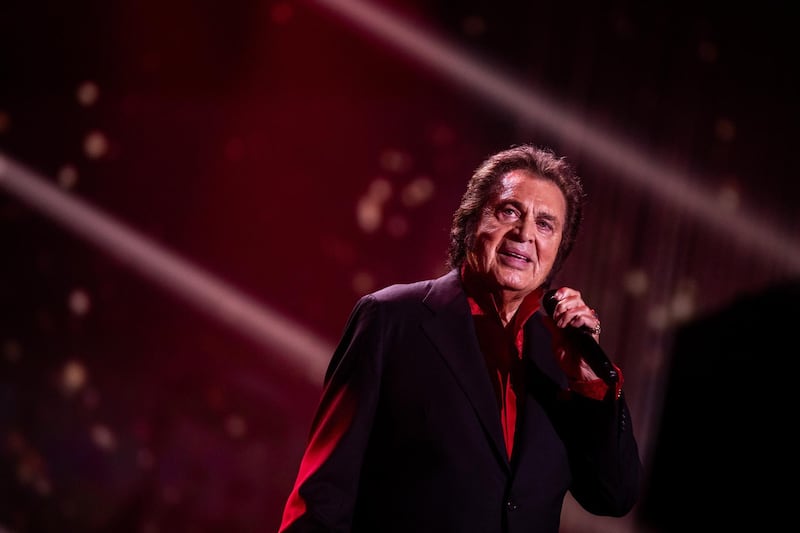 15 December 2019, North Rhine-Westphalia, Duesseldorf: Engelbert Humperdinck performs during the recording of the Helene Fischer Show in Hall 6. On 25.12.2019 at 20.15 the Helene Fischer Show will be broadcasted on ZDF. Photo: Rolf Vennenbernd/dpa (Photo by Rolf Vennenbernd/picture alliance via Getty Images)