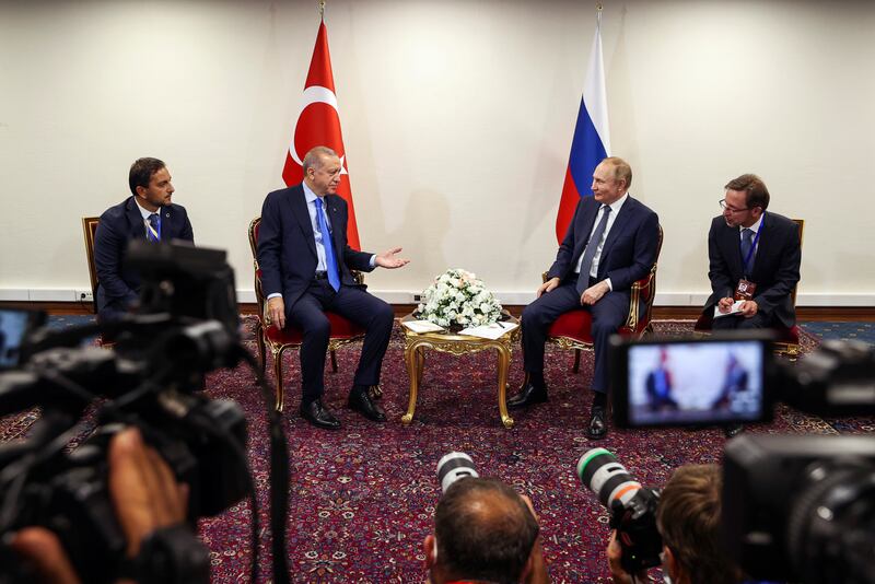 The connection between Russia and Iran has deepened as they both support Syria's President Bashar Al Assad while Turkey, by contrast, backs rebel factions in the north-western parts of the country. AP