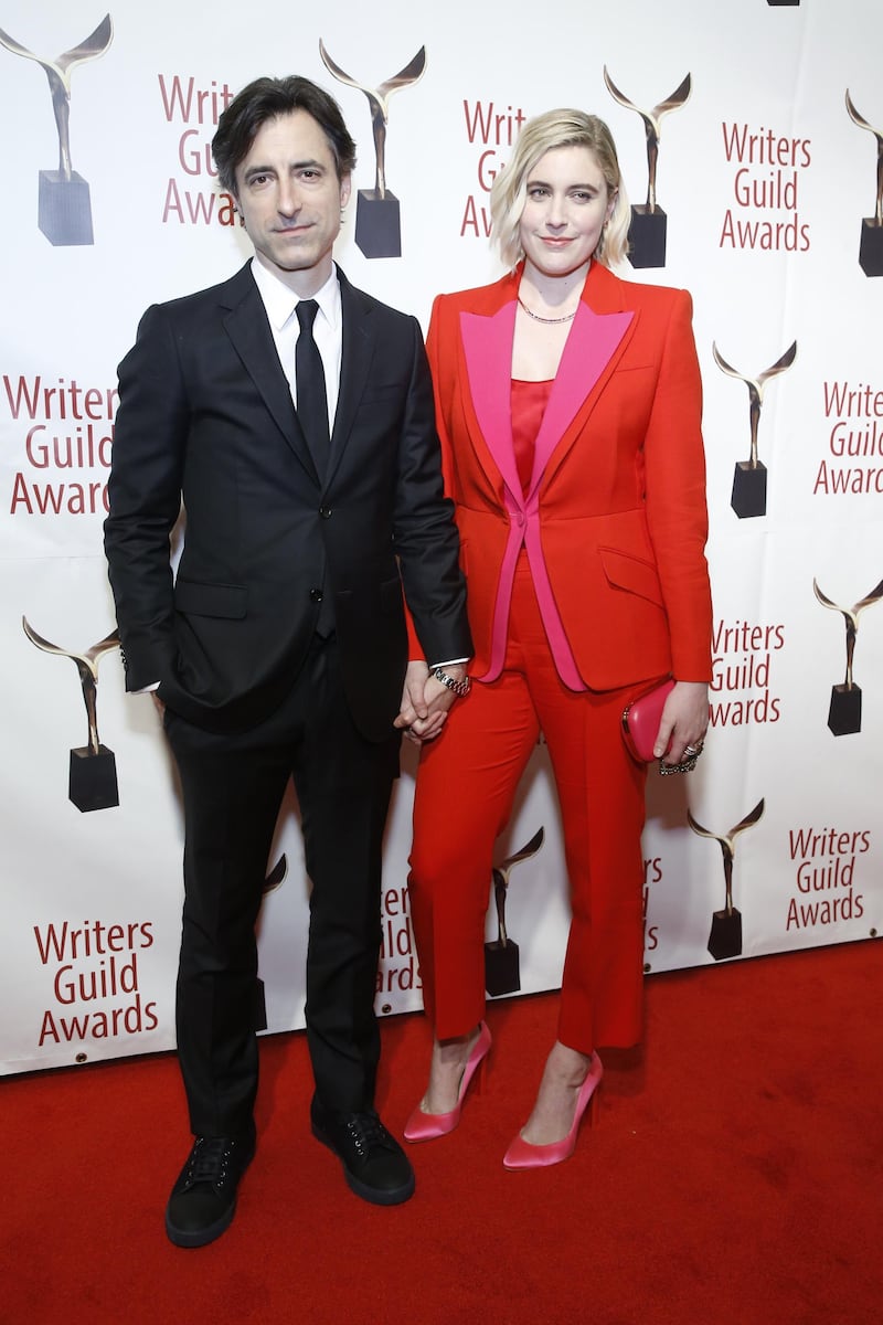 Noah Baumbach and Greta Gerwig attend the 72nd Annual Writers Guild Awards at Edison Ballroom in New York City. AFP